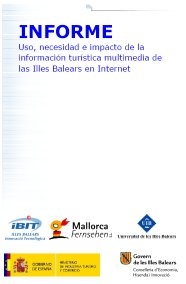 Informe IBIT - Us, necessitat i impacte de la informaciÃ³ turÃ­stica multimedia de les Illes Balears a Internet